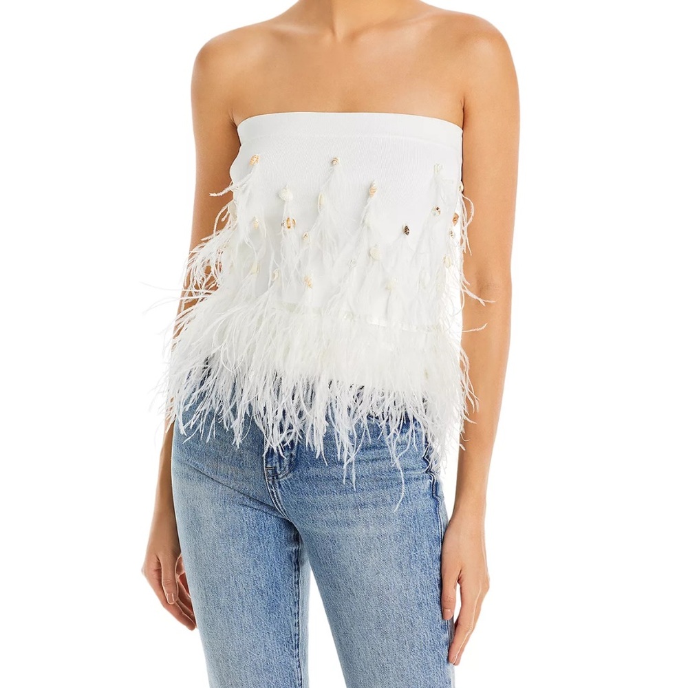 Staud Kristen Embellished Tube Top
